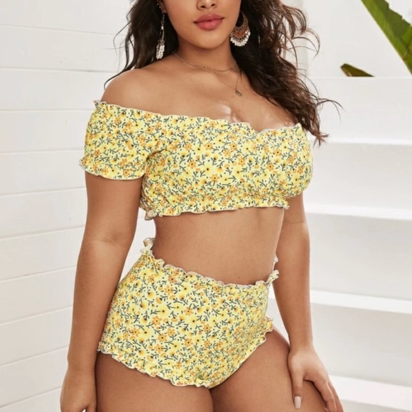 SHEIN Other - New, Shein high waisted yellow bikini❤️